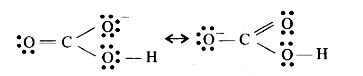 Resonance structures of HCO3-ion