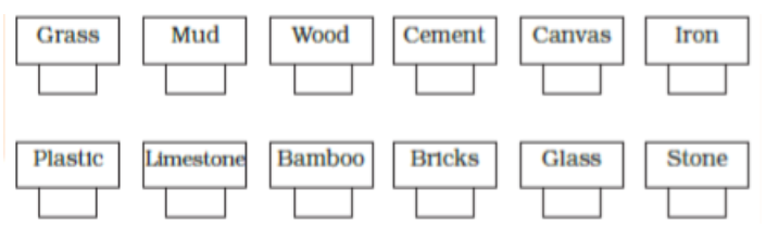 Mark below image if the component is used to build your house