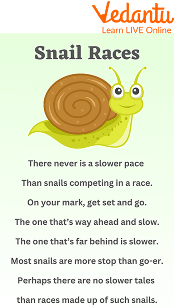 Snail Races Poem Lyrics