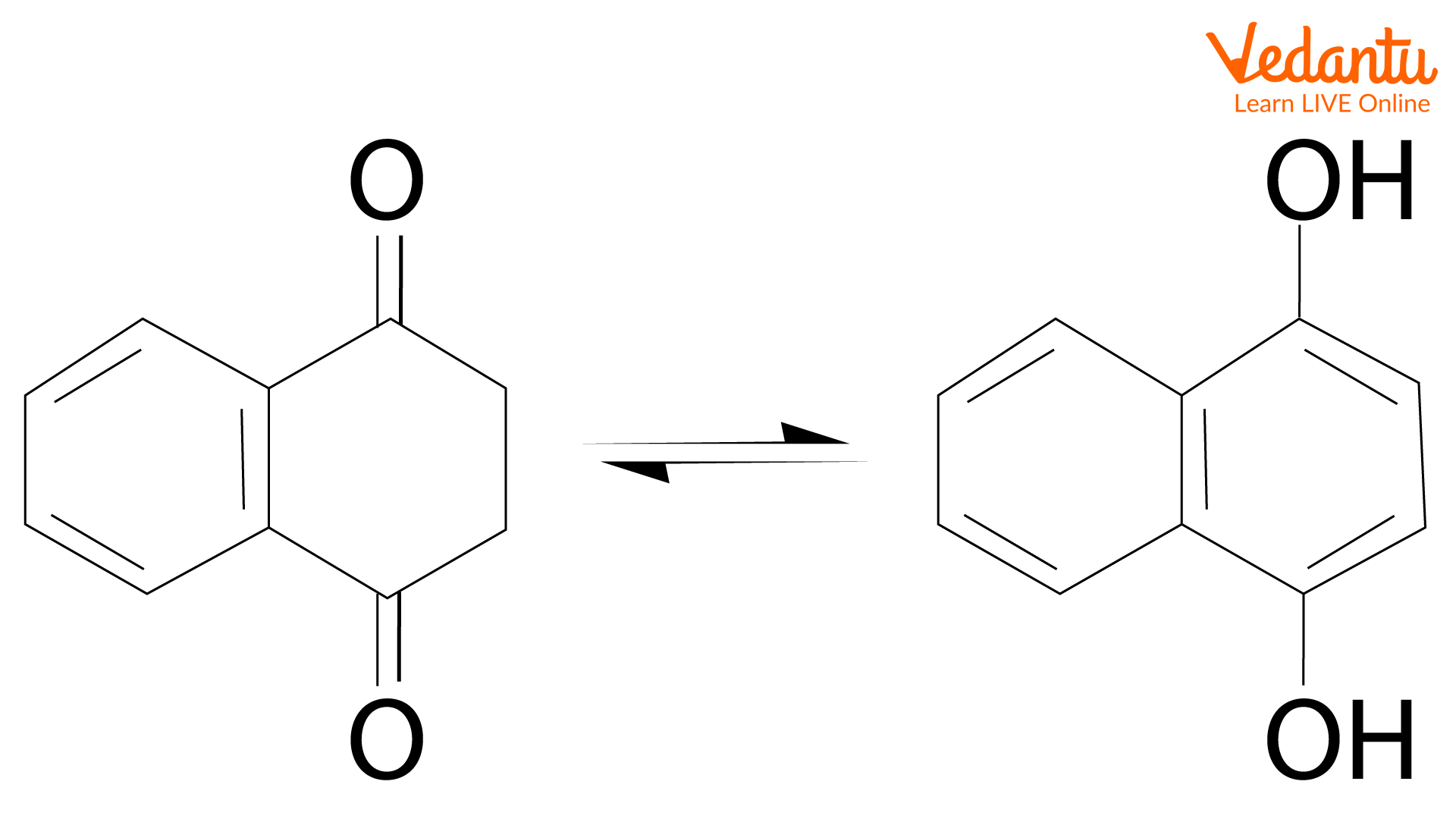 1,4-Dioxotetralin and its aromatised tautomer 1,4-naphthalenediol