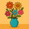 Flowers in a vase