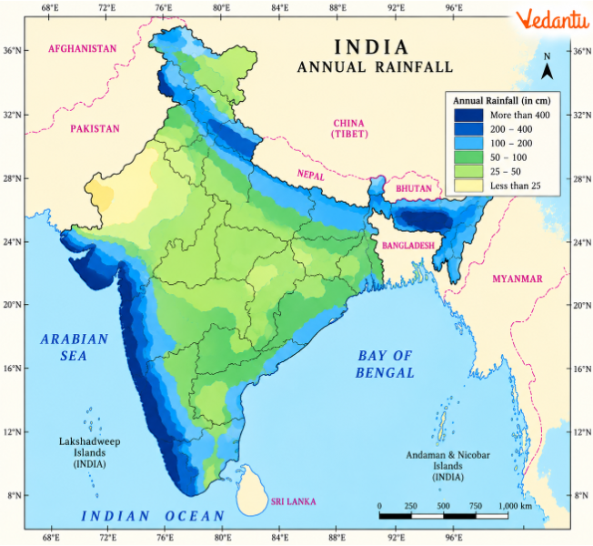 Figure 4.4 – India: Annual Rainfall