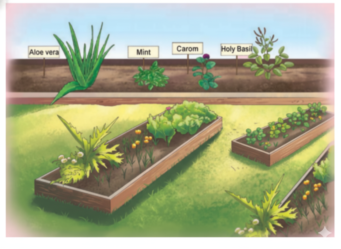 You are a member of the Nature Club of your school. Draft a notice informing the students of Grades 6–8 about the inauguration of the Herb Garden.