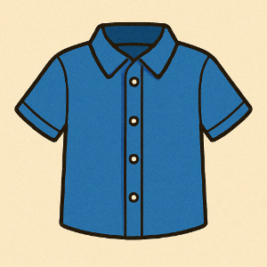 The blue shirt is (clean / cleaner) than the muddy one