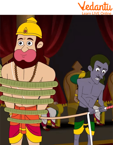 Hanuman’s Tail was Wrapped with a Cloth