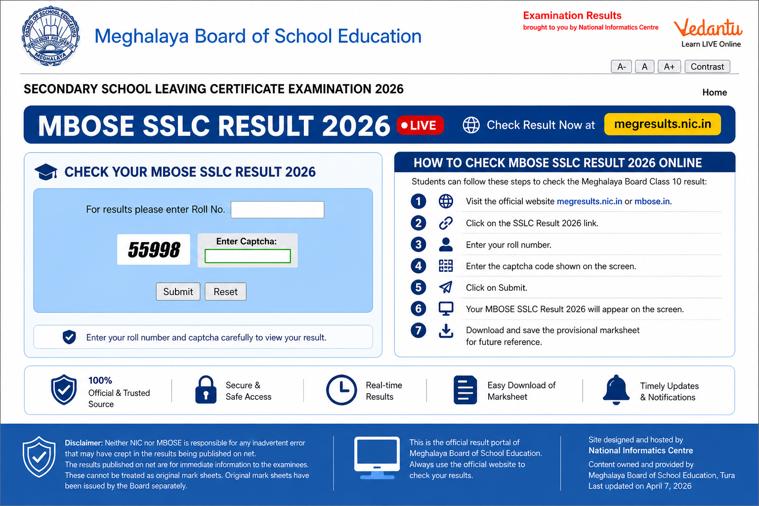 MBOSE SSLC Result 2026