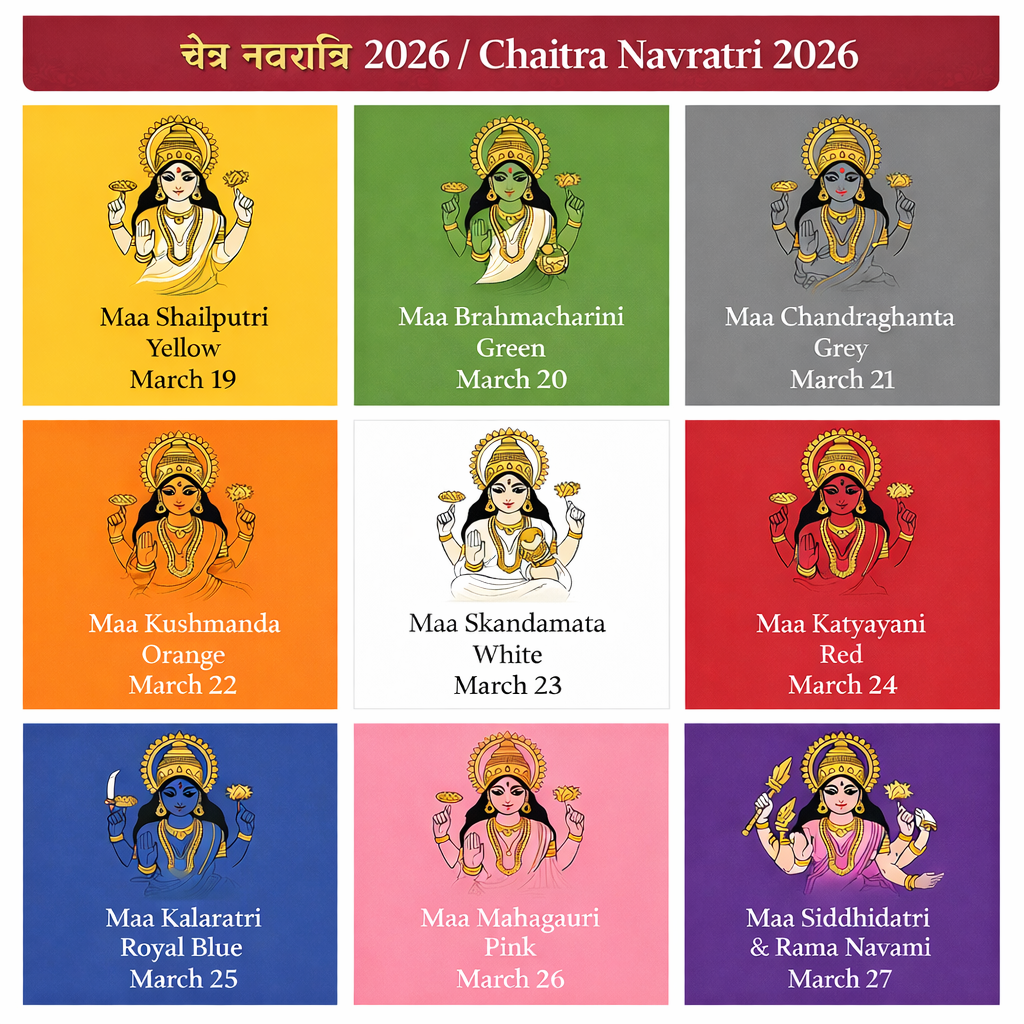 Navratri 2026 9 Colors and their Significance