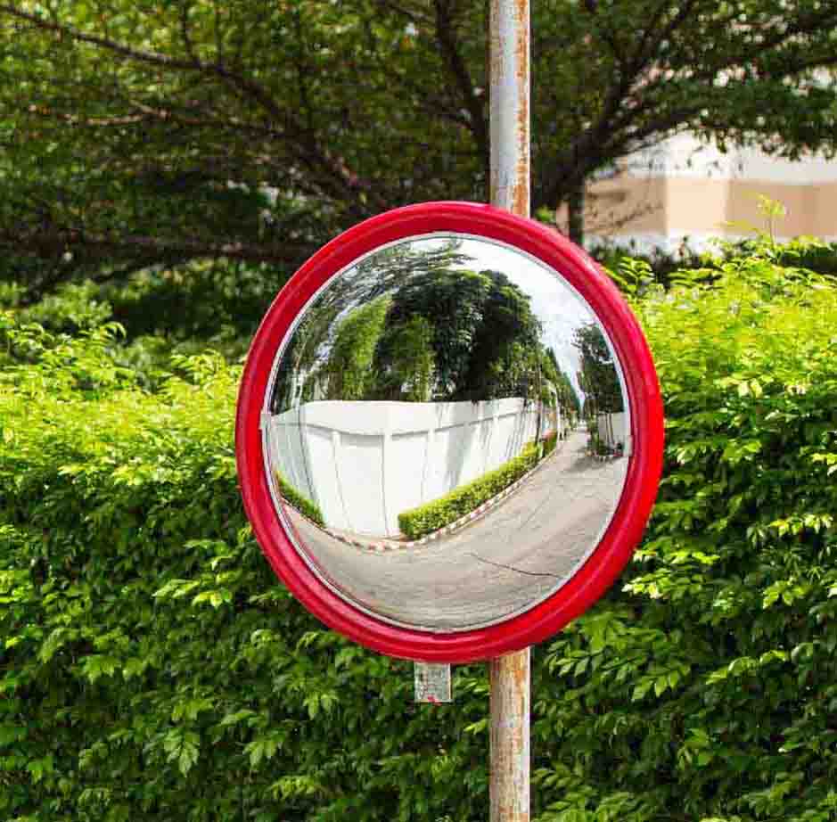 Uses of Convex Mirror