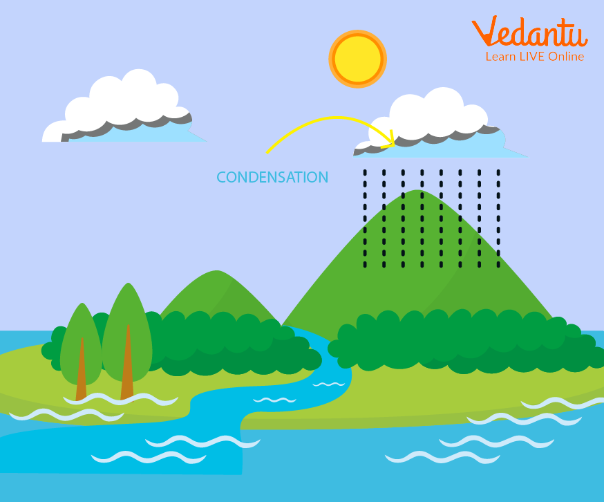 Condensation in rain cycle (Condensation Diagram)