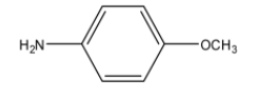 The IUPAC name of this compound is 4-Methoxyaniline.