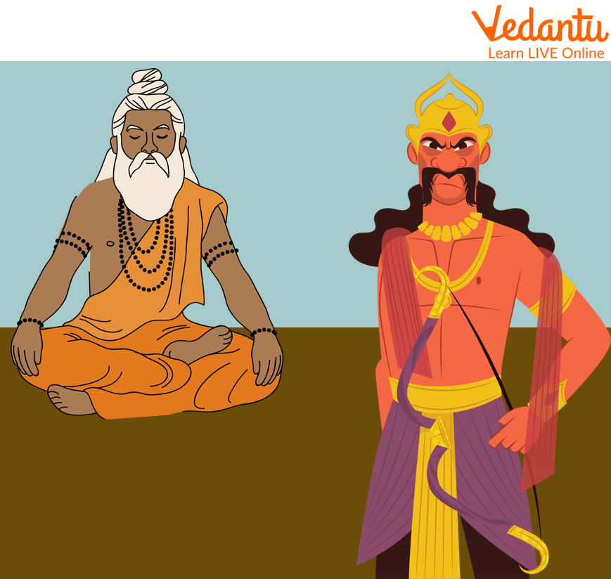 Vashishtha and Vishwamitra Fight for Superiority