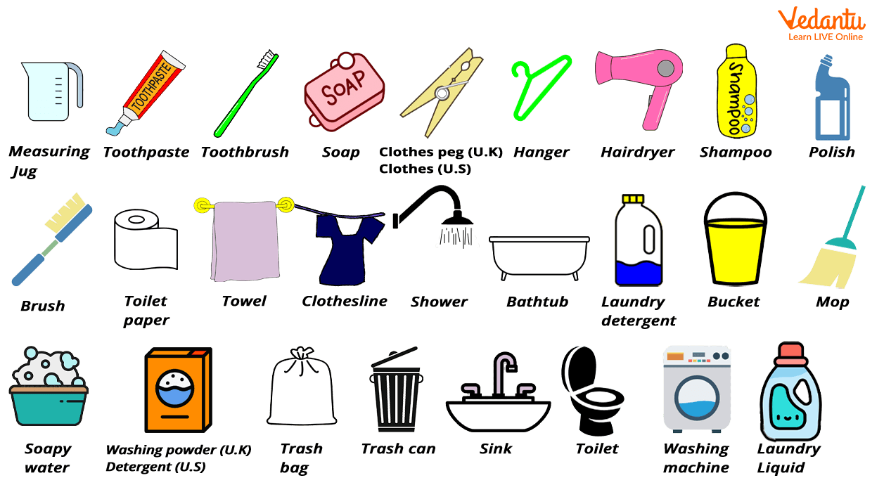 List of Bathroom Vocabulary Words For Kids (With Pictures)