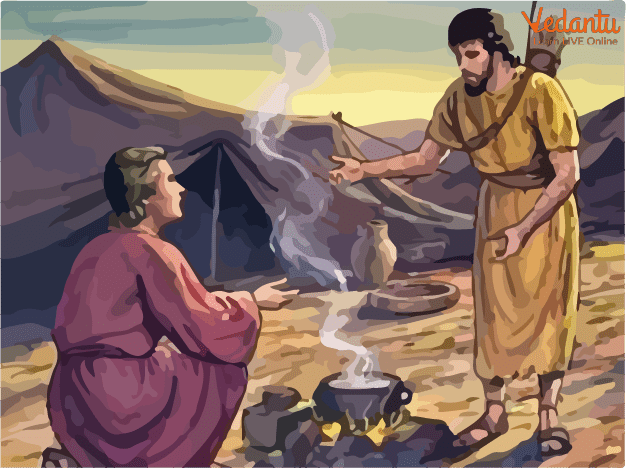 Jacob and Esau Cooking