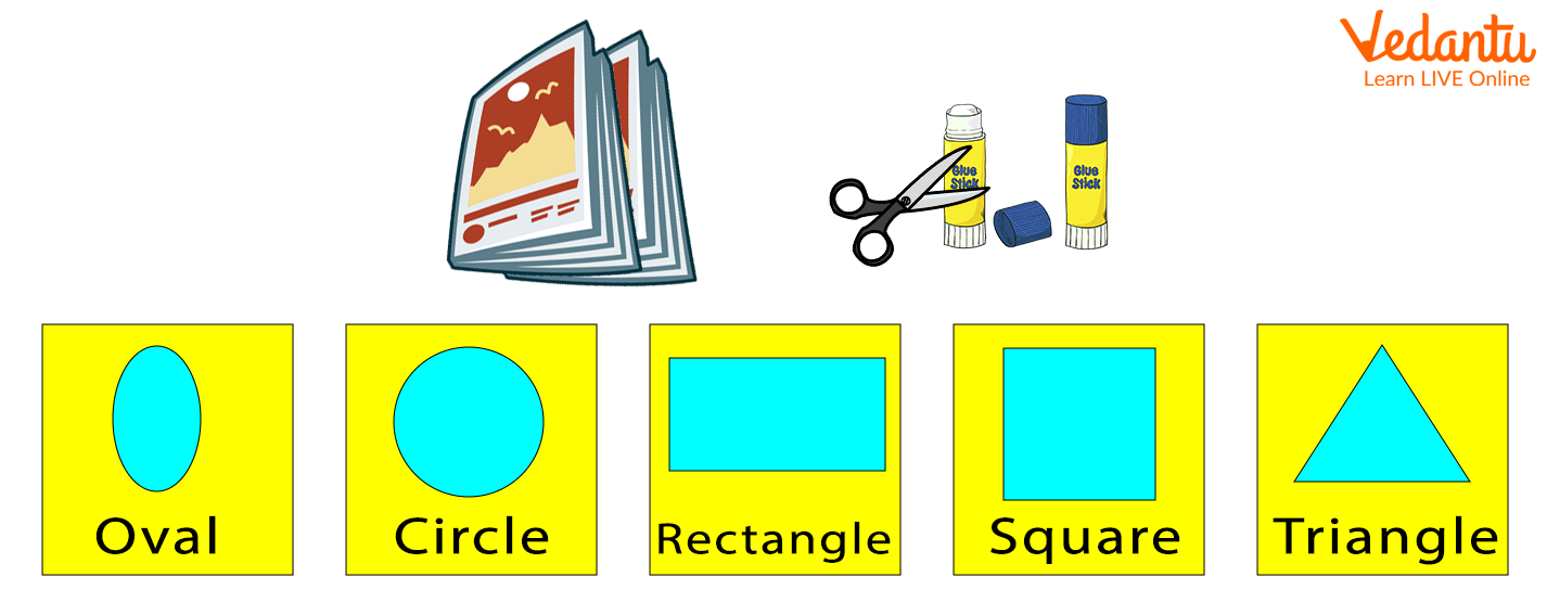 Identifying shape with magazine