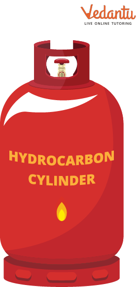 A hydrocarbon cylinder
