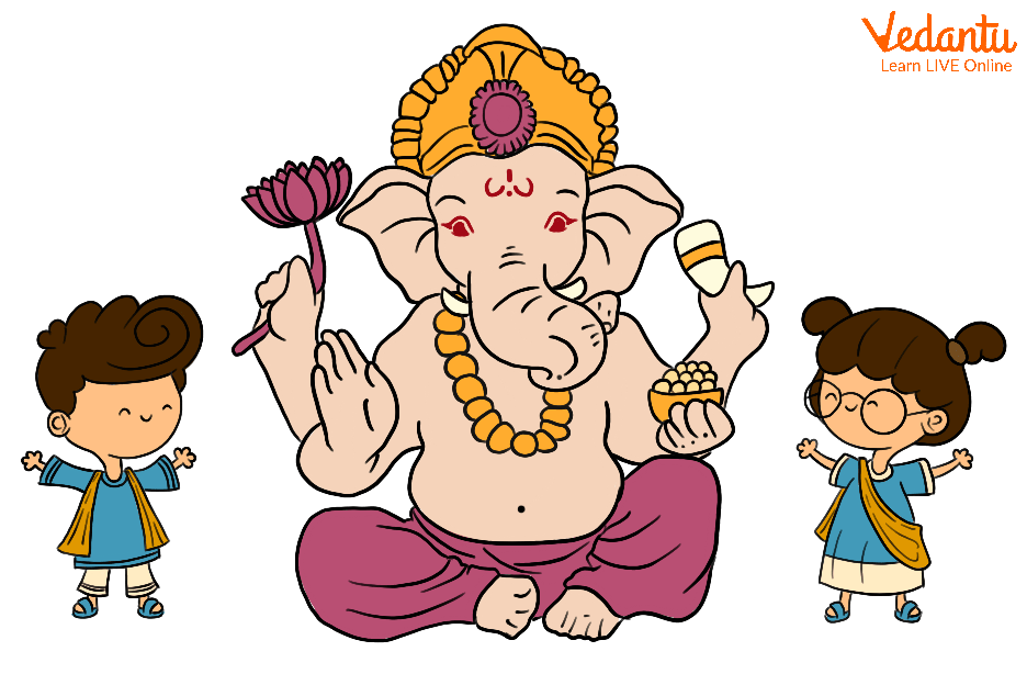 Lord Ganesha and kids