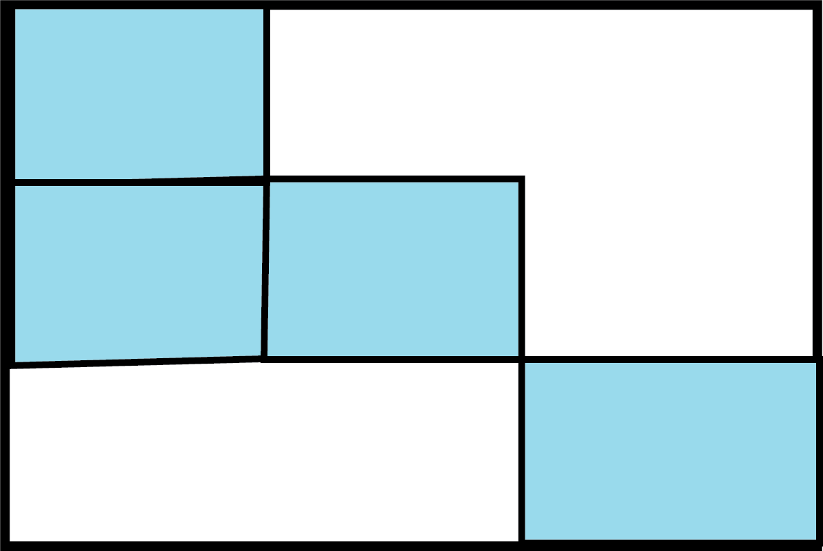 A box-total number of squares required to completely fill the image given