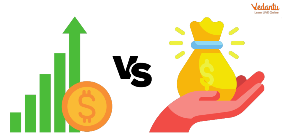 The difference between profit and gain