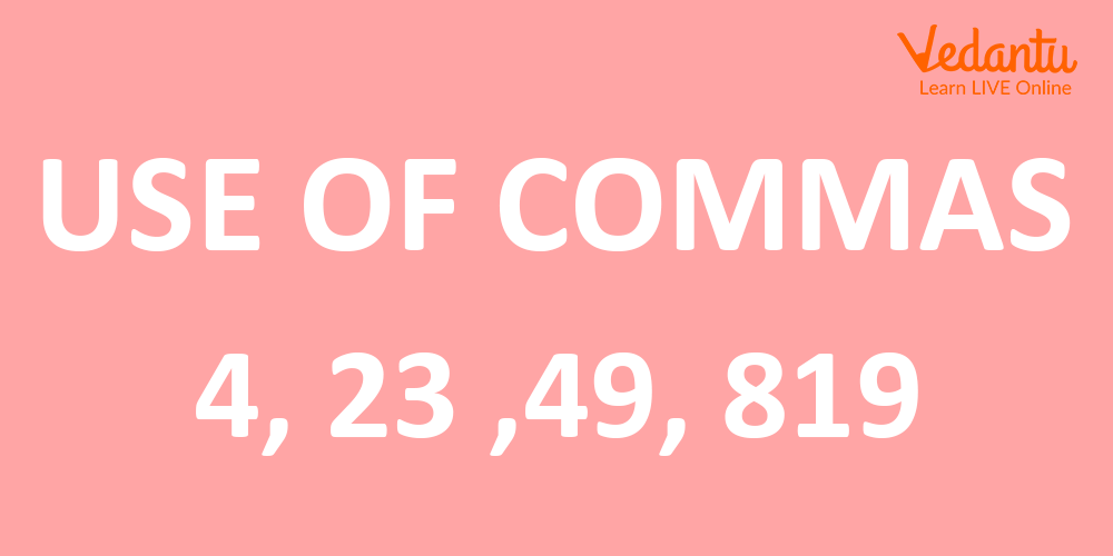 Use of comma in the Indian Numeral System