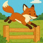 1. The clever fox jumped over the fence
