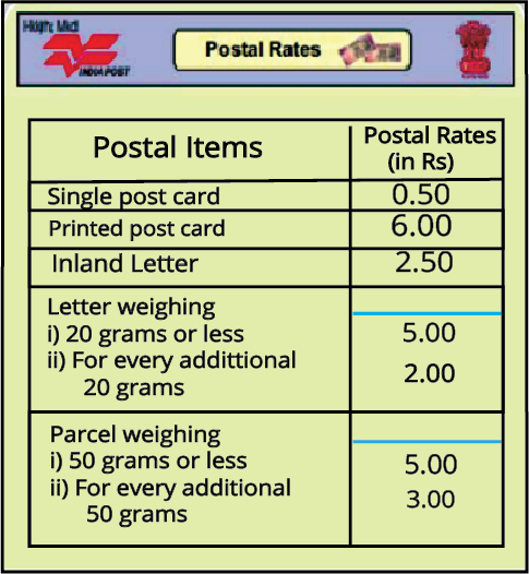 Postal rates