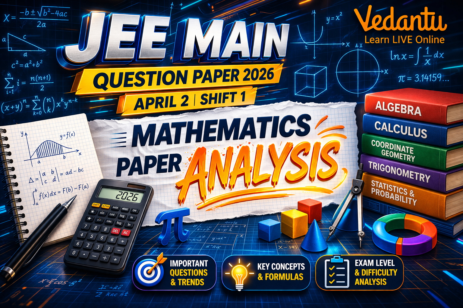 JEE Mains 2nd April Shift 2 Maths paper analysis