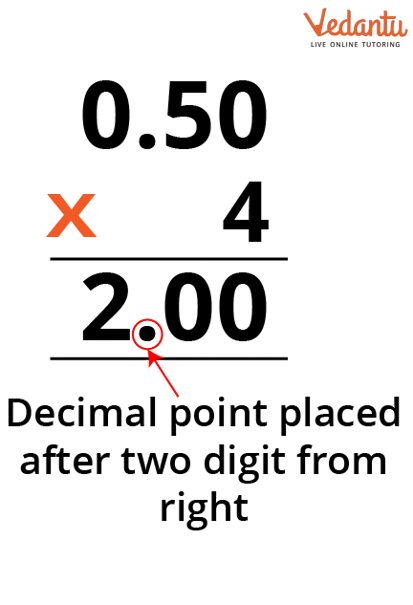 Decimal placement after multiplication