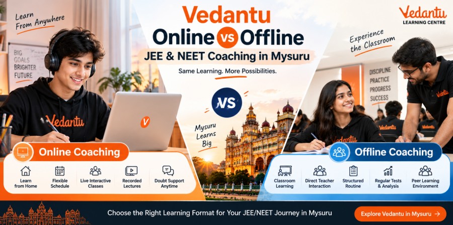 Vedantu Online vs Offline JEE & NEET Coaching in Mysuru