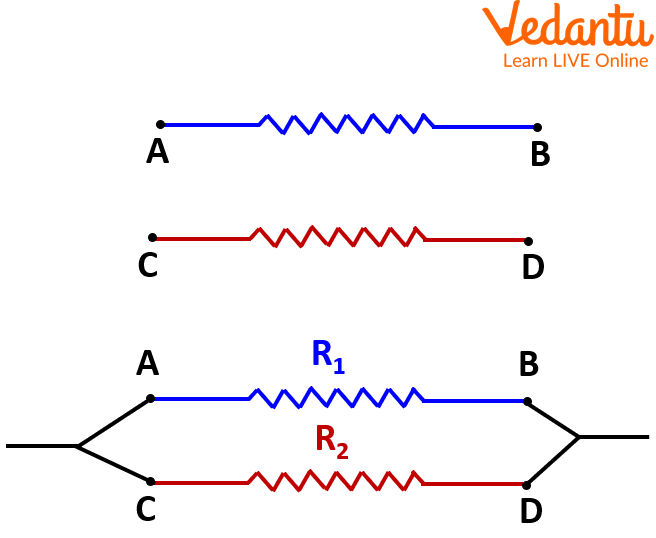 Parallel combination of resistors