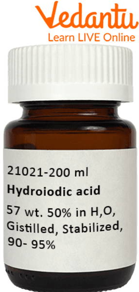 Hydroiodic Acid as a Disinfectant