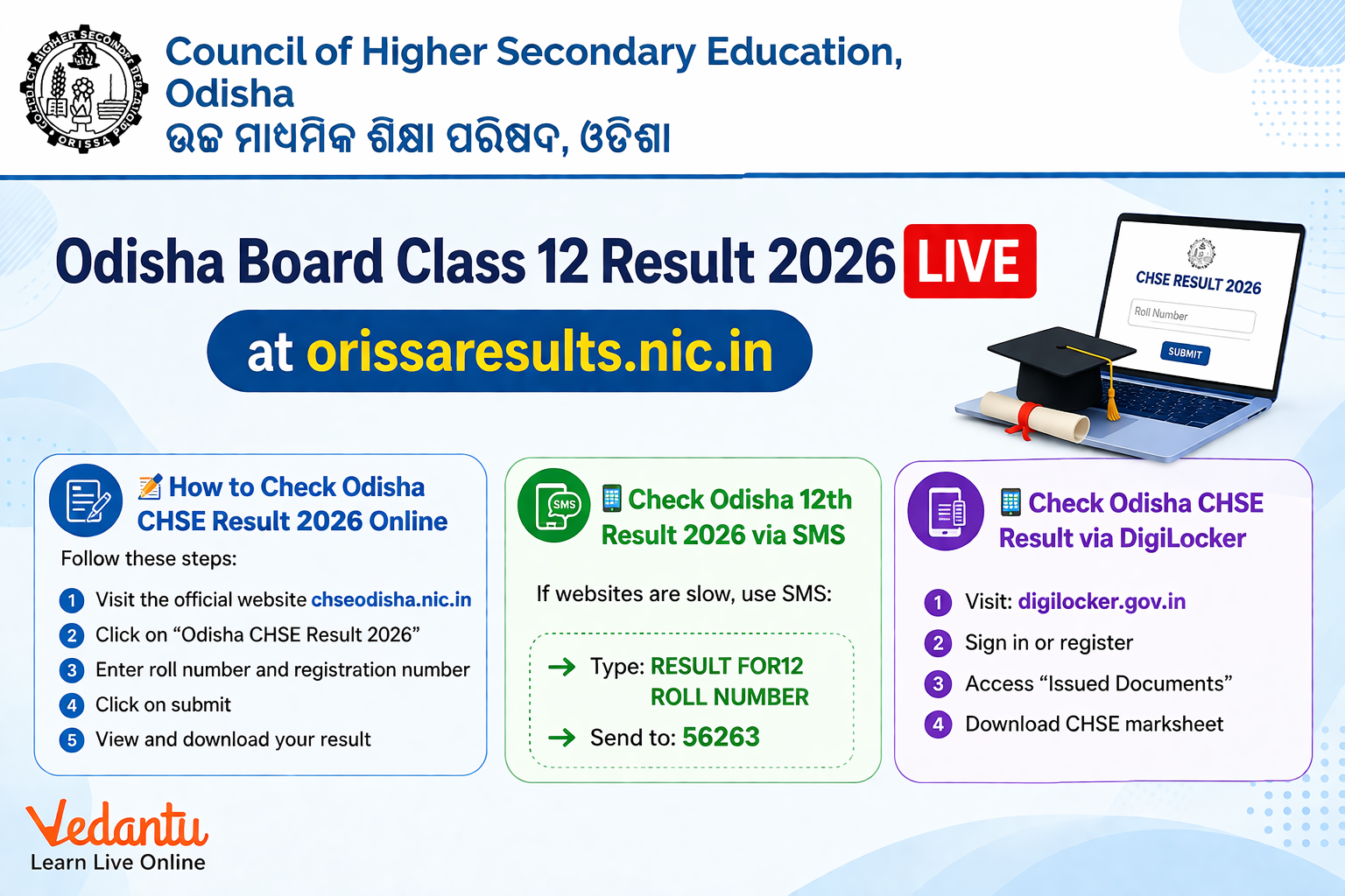 Odisha Board Class 12 Result 2026 LIVE
