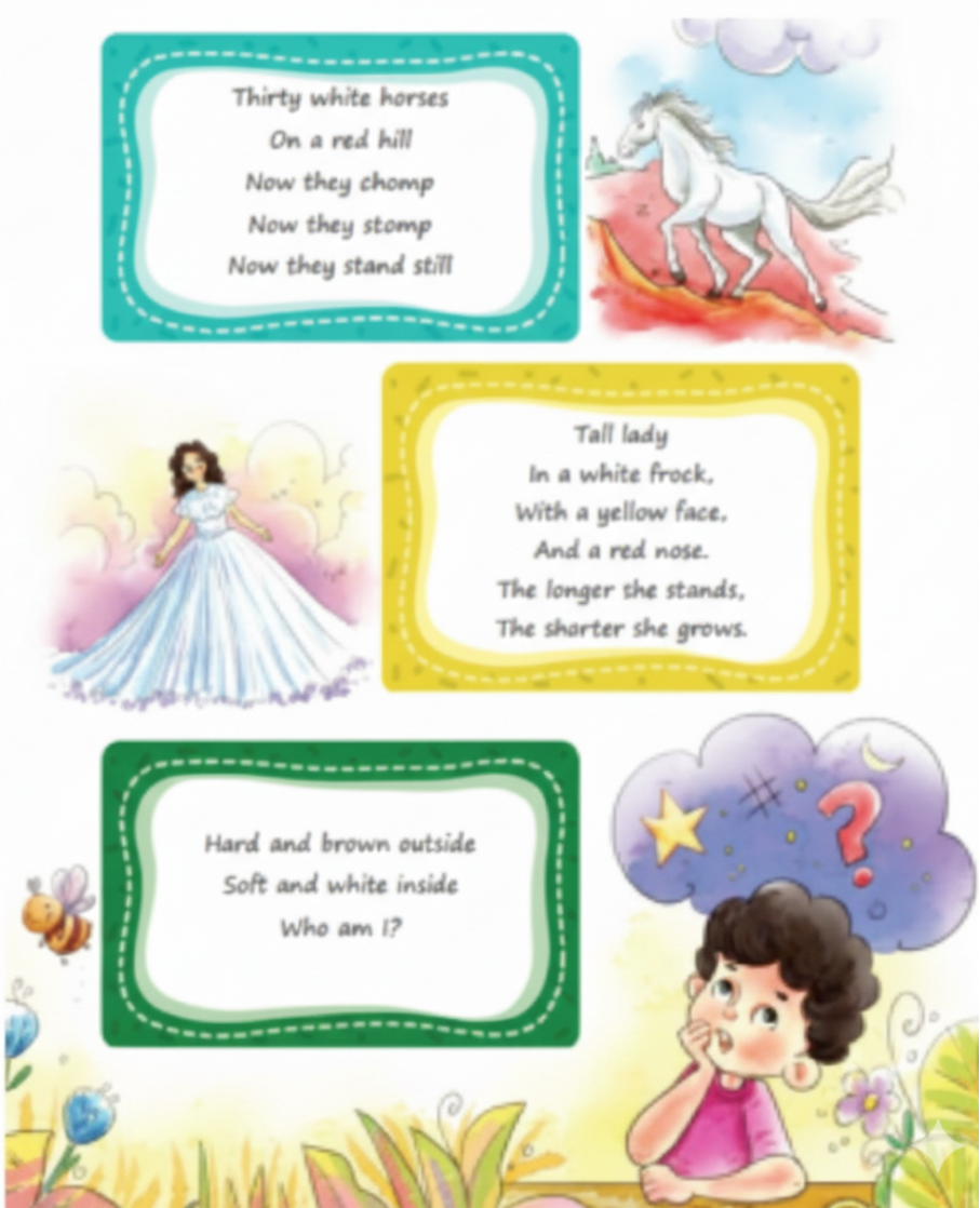 Guess the following riddles.