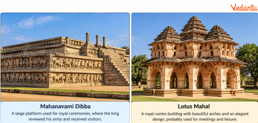 Mahanavami Dibba and Lotus Mahal