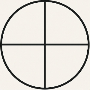 Color 1/4 of the circle