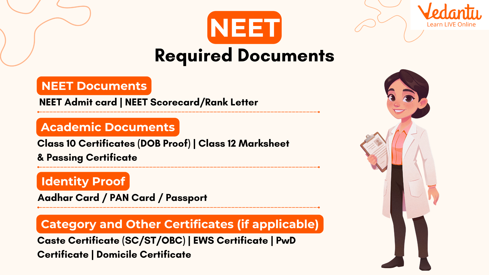 NEET Required Documents