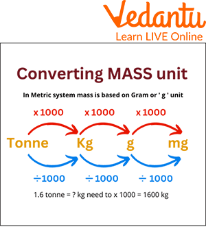 Converting Mass to Other Units Process