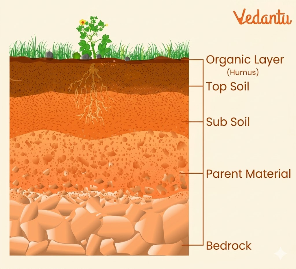 layers of soil diagram