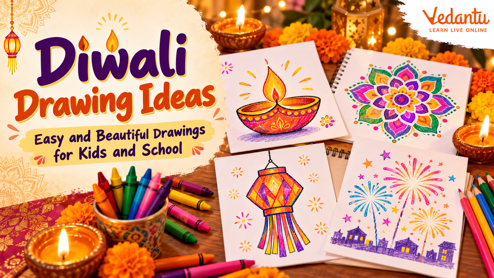 Diwali Drawing Ideas