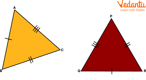 Congruence in Triangles ABC and PQR