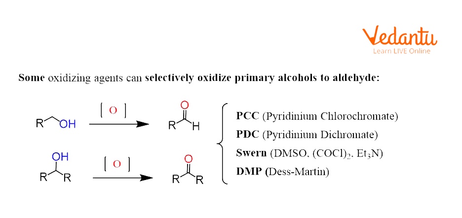 Oxidation of alcohol using DMP as an oxidising agent