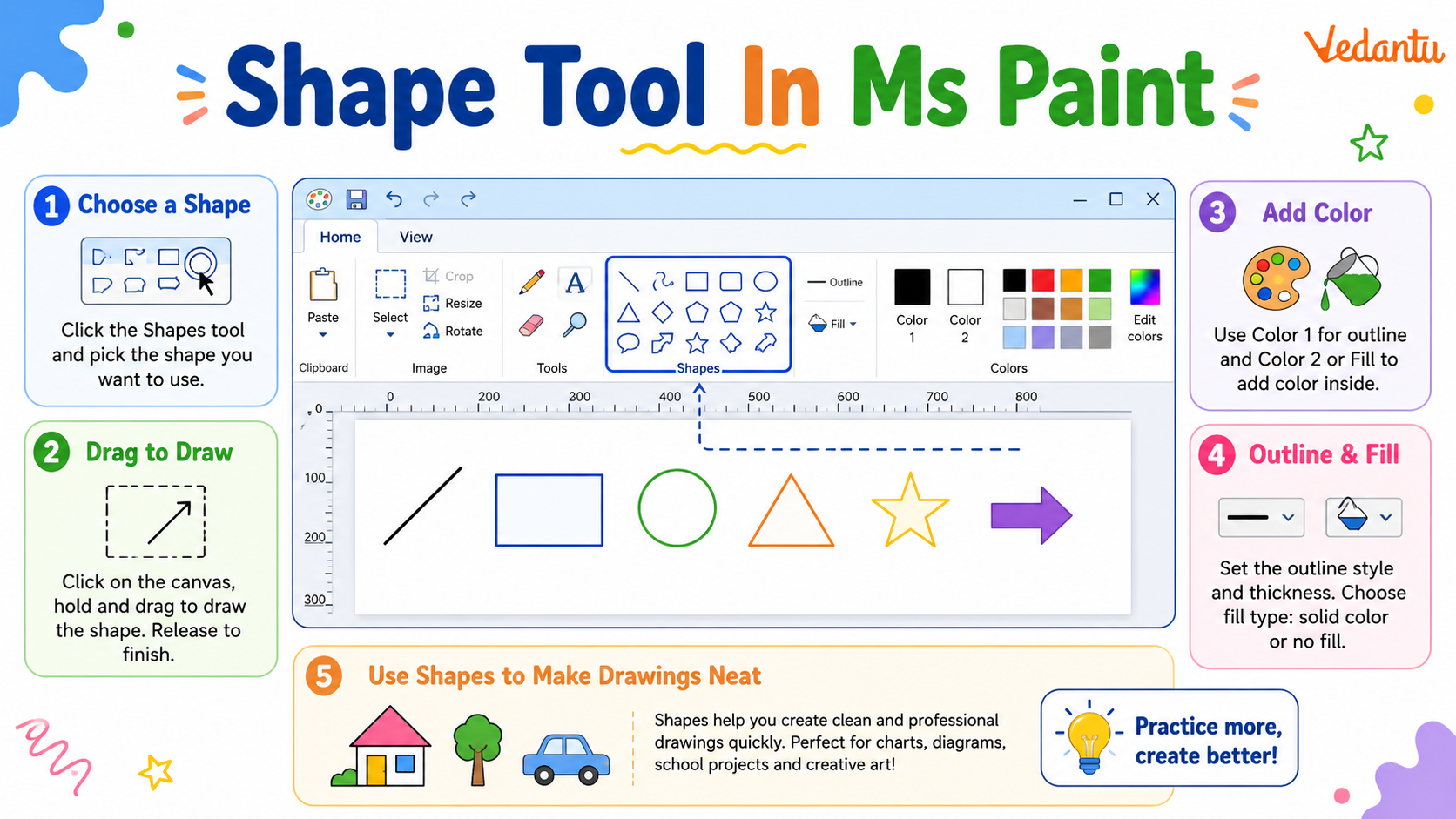 Shape Tool In Ms Paint