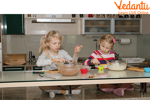 Children Making Muffins