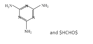 Structure of cyanamide with 1,3,5-triazine skeleton and formaldehyde