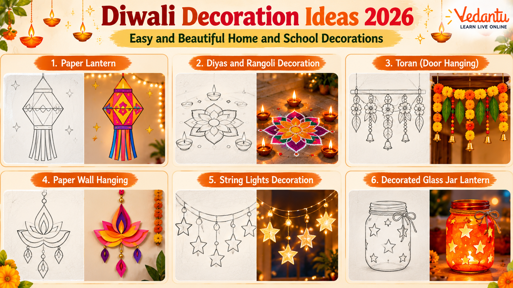 Diwali Decoration Ideas 2026: Easy Home and School Decor