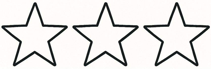 Color 1/3 of the stars below.