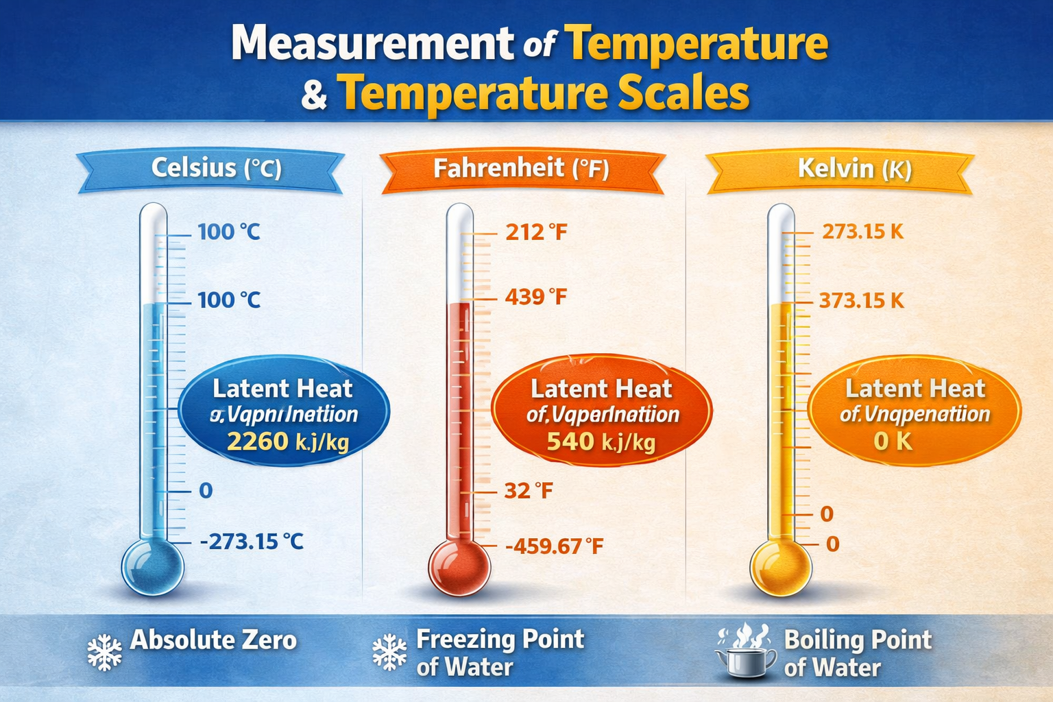 Measurement of Temperature and Temperature Scales