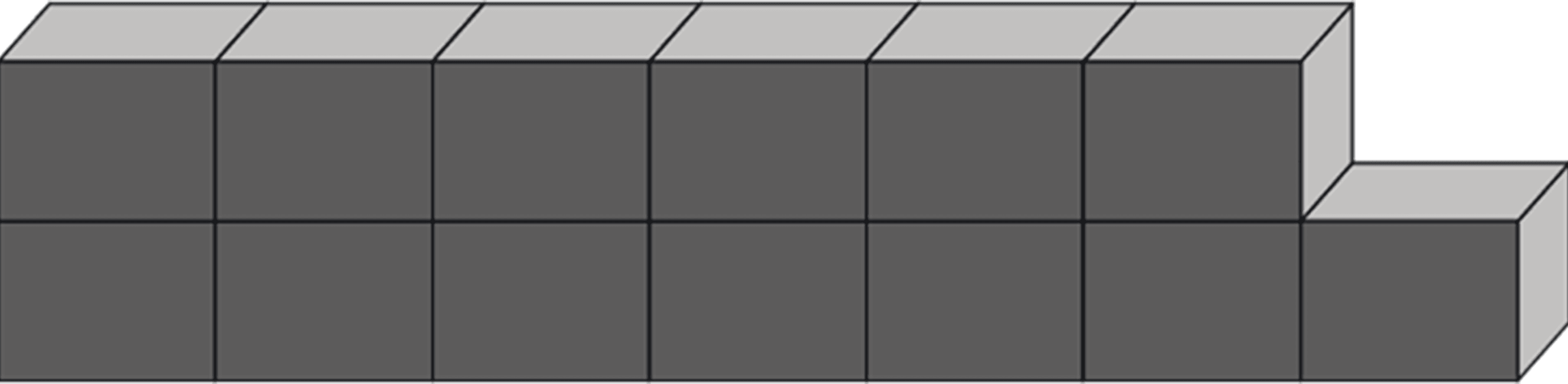 Shapes used by Cubes of centimetres