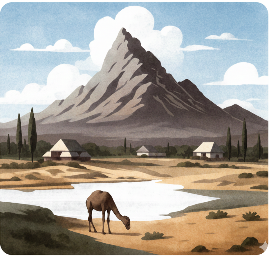 Deserts support special plants like cactus that require very little water, and animals like camels are helpful to people because they can survive hot and dry conditions by storing water in their humps