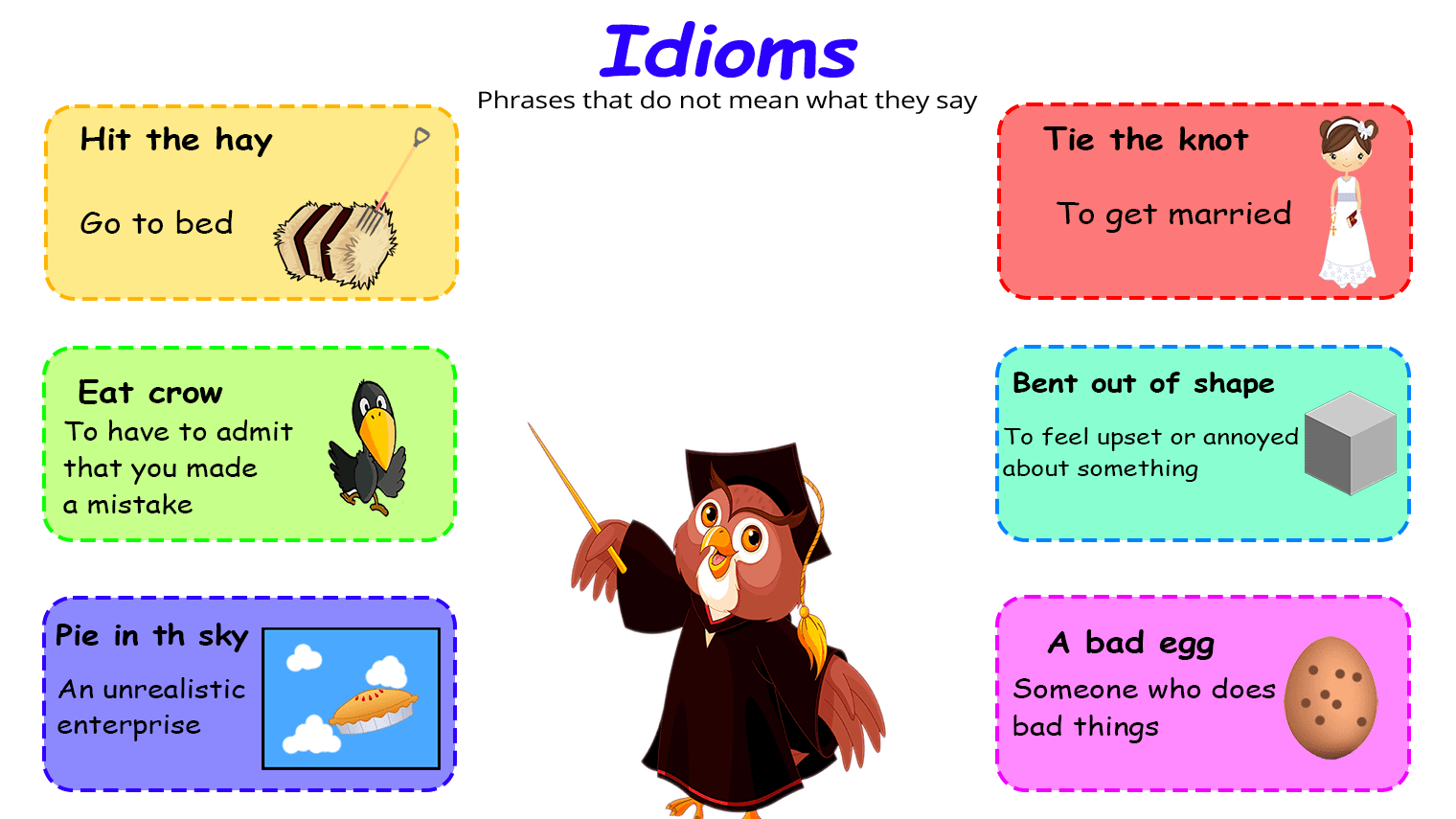 Idiom Examples Teaching Idioms English Idioms Idioms