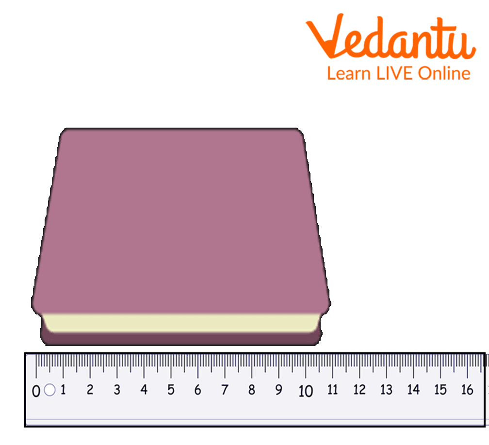 Measure the length using a textbook